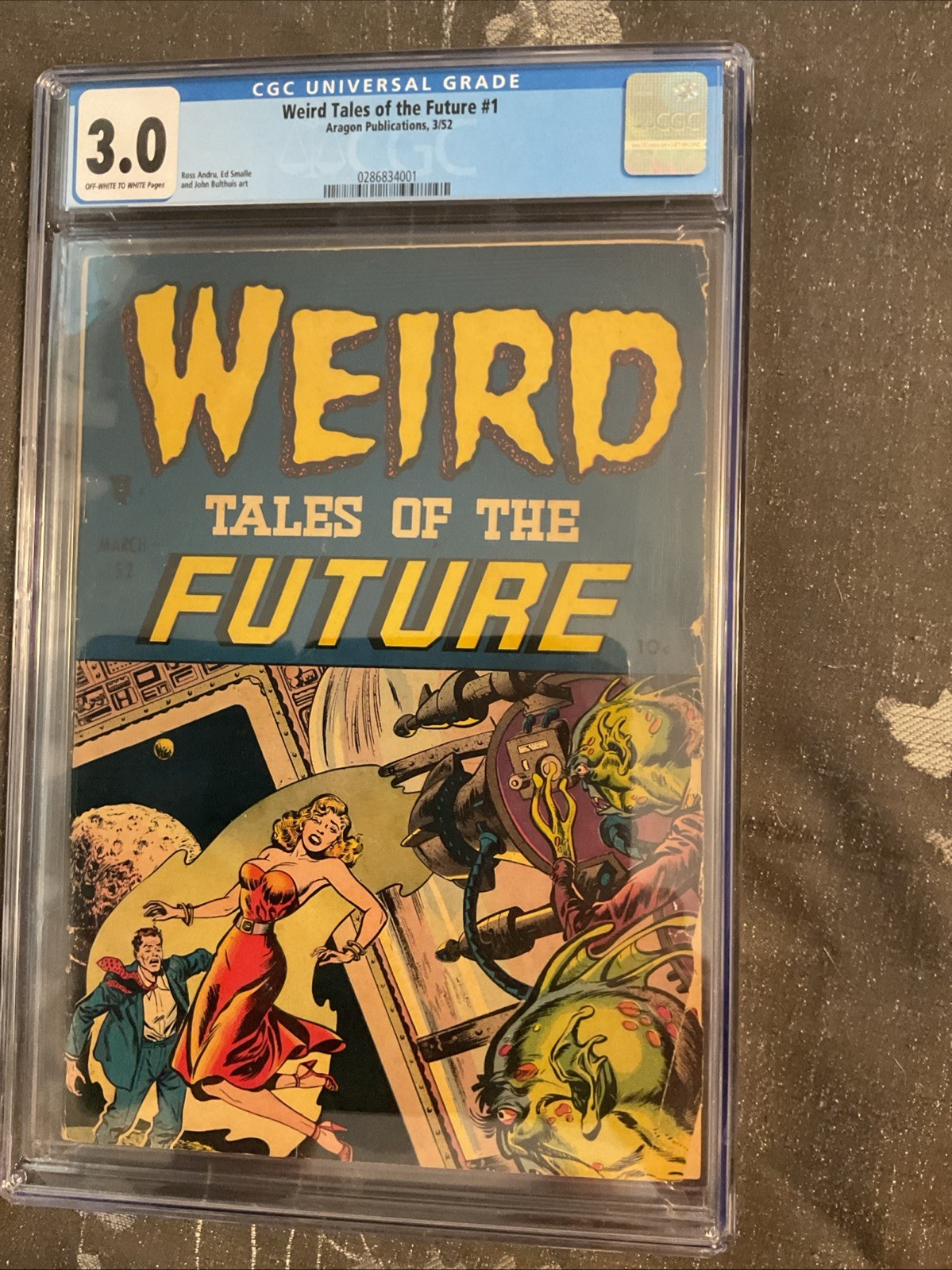 Weird Tales of the Future #1 (Stanley Morse March 1952) CGC 3.0