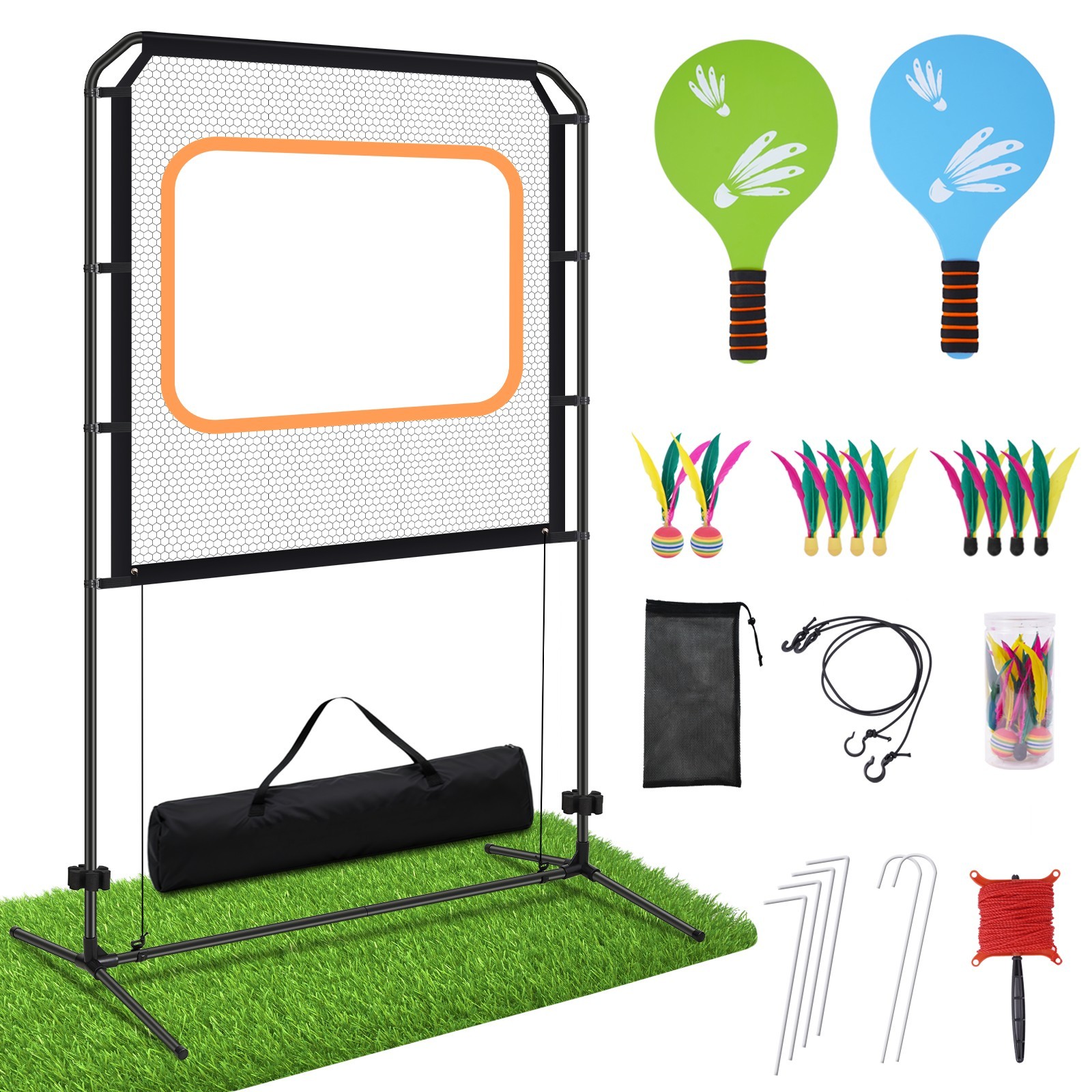 Portable Multi-Sport Paddle Set-Outdoor Family Games for Beach Portable Multi-Sport Paddle Set-Outdoor Family Games for Beach
