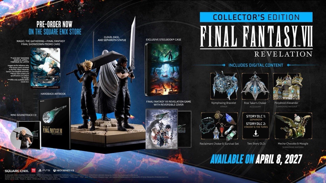 PRE-SALE Final Fantasy 7 Revelation Collectors Edition - PS5 PRE-SALE Final Fantasy 7 Revelation Collectors Edition - PS5