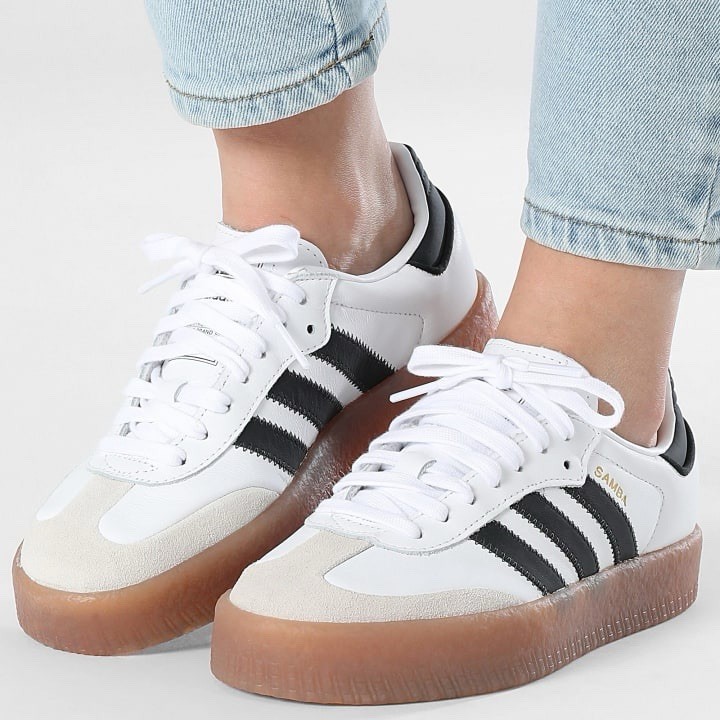 Adidas Original Sambae Women\'s Athletic Shoe White Sneaker Trainer Footwear #349 Adidas Original Sambae Women\'s Athletic Shoe White Sneaker Trainer Footwear #349