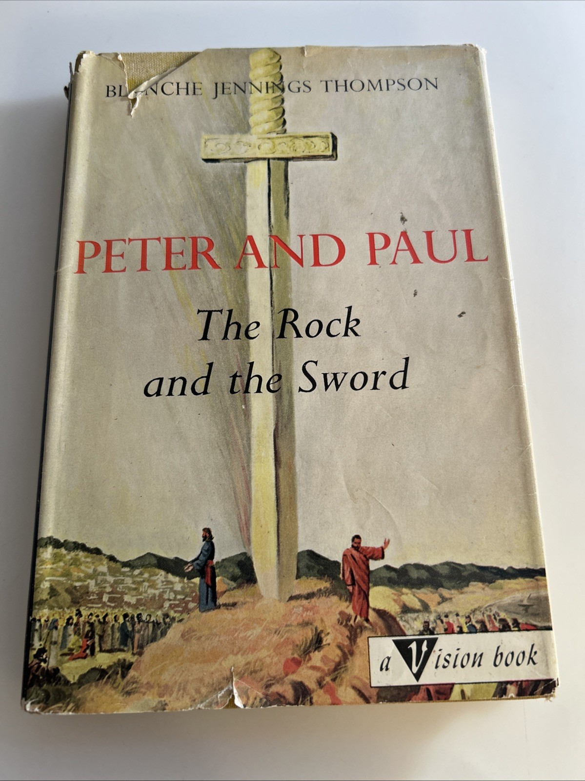 VTG 1964 Peter and Paul The Rock and the Sword Vision Books Blanche Thompson ab3