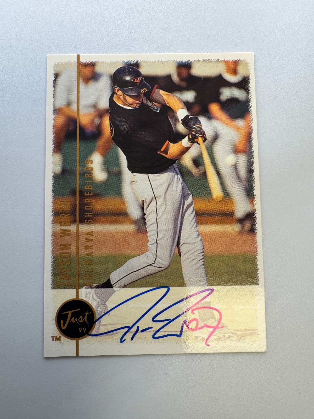 Jayson Werth Auto 1999 Just Minors Autograph Card Jayson Werth Auto 1999 Just Minors Autograph Card