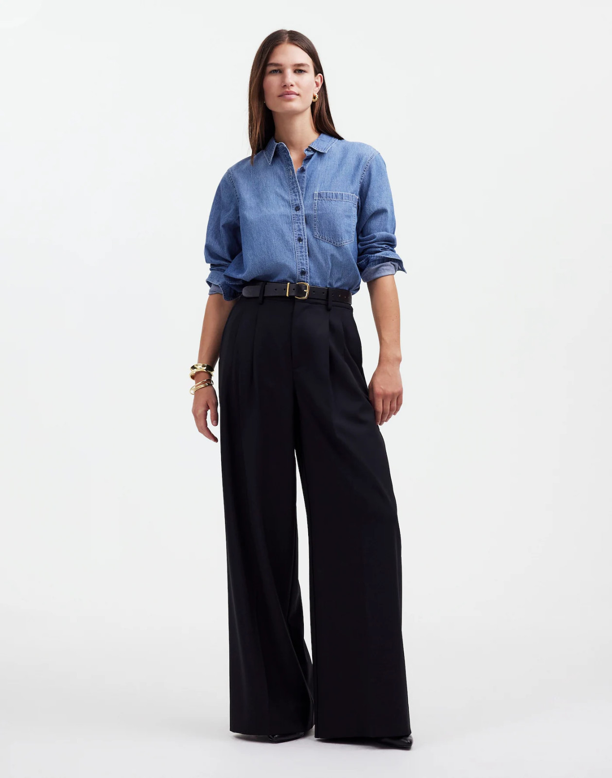 Madewell, The Harlow Superwide Leg Trouser Pant  6