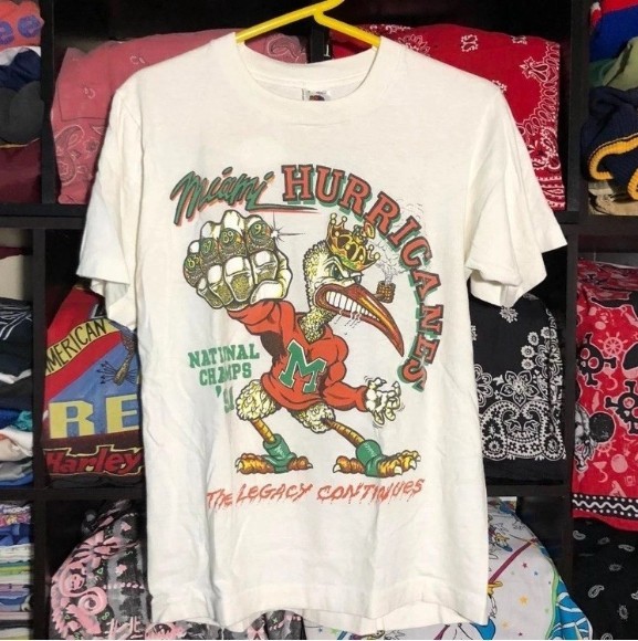 Miami Hurricanes Vintage Shirt 1991 National Champions  AN65521