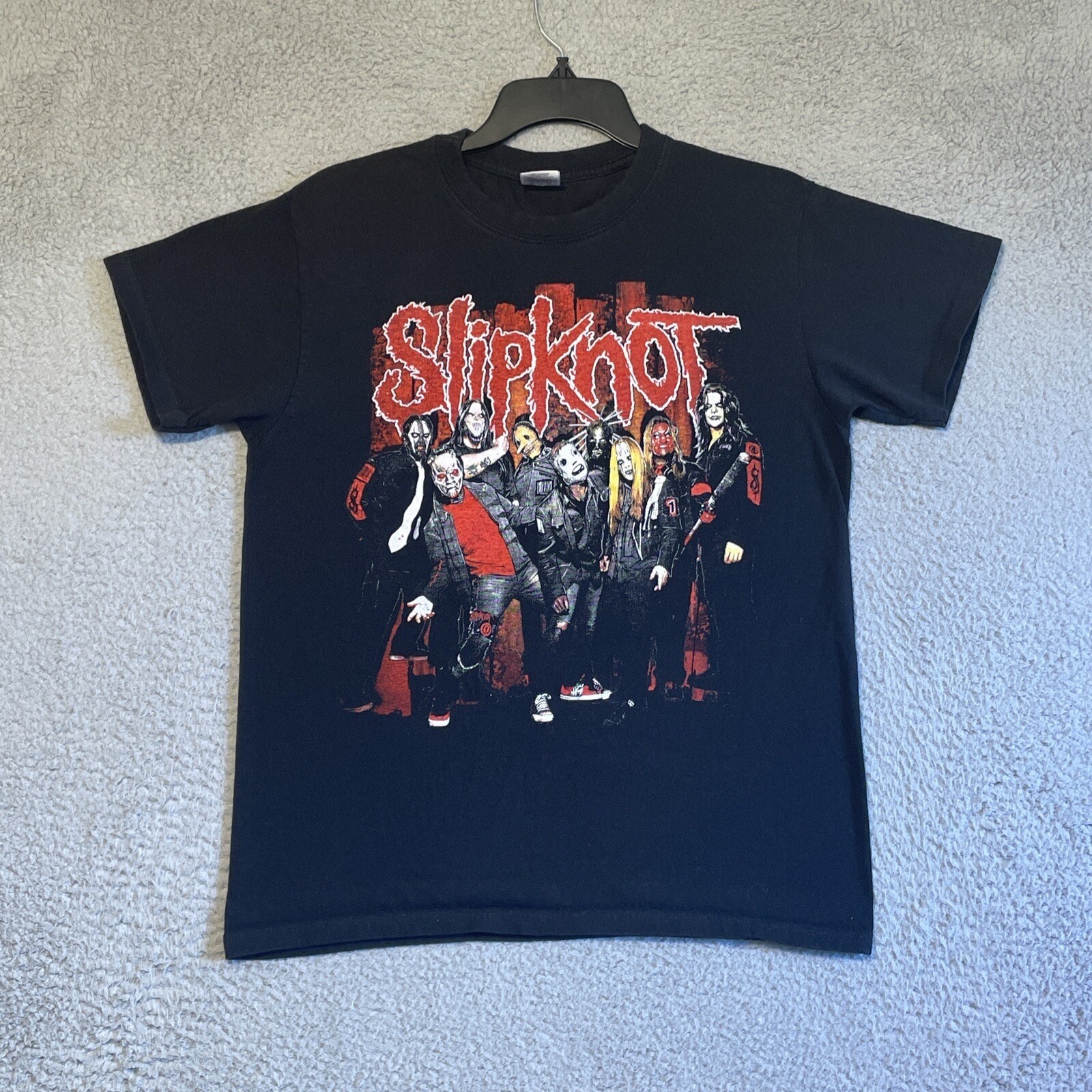 SLIPKNOT T-shirt Heavy Metal Band Tee Women’s Large Dreamkd 100% Cotton Black SLIPKNOT T-shirt Heavy Metal Band Tee Women’s Large Dreamkd 100% Cotton Black