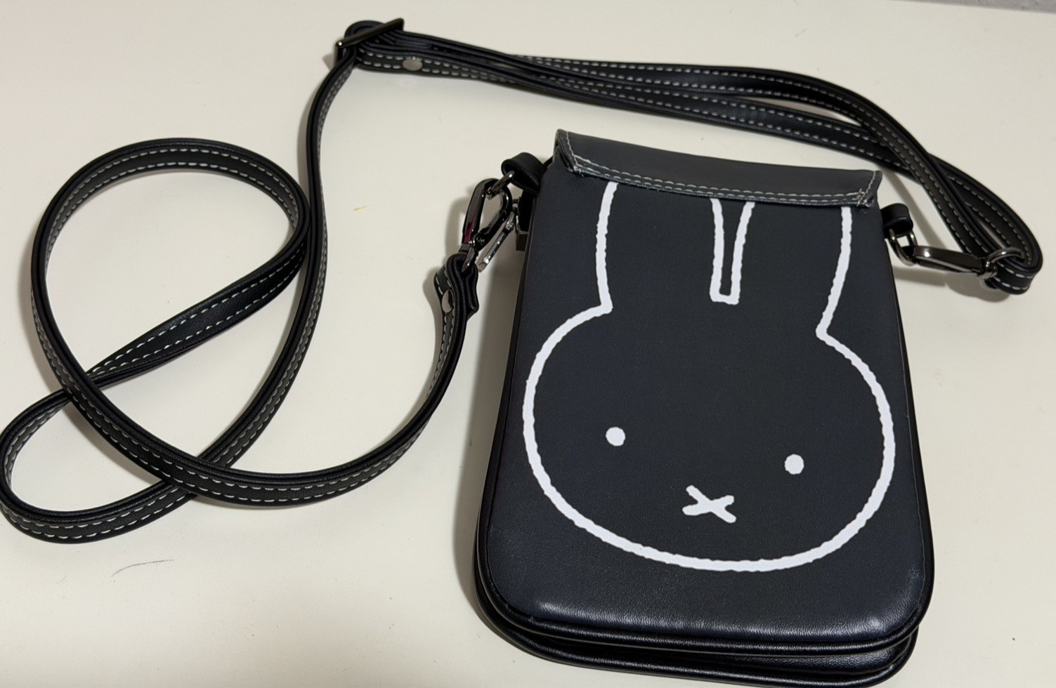 Miffy adorable item: Miffy face shoulder Bag with Adjustable Strap: collectible