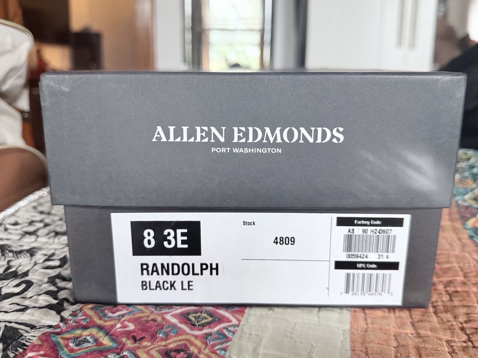 Allen Edmonds Randolph Black Leather Slip-On Dress Loafers Men’s US 8 EEE Allen Edmonds Randolph Black Leather Slip-On Dress Loafers Men’s US 8 EEE