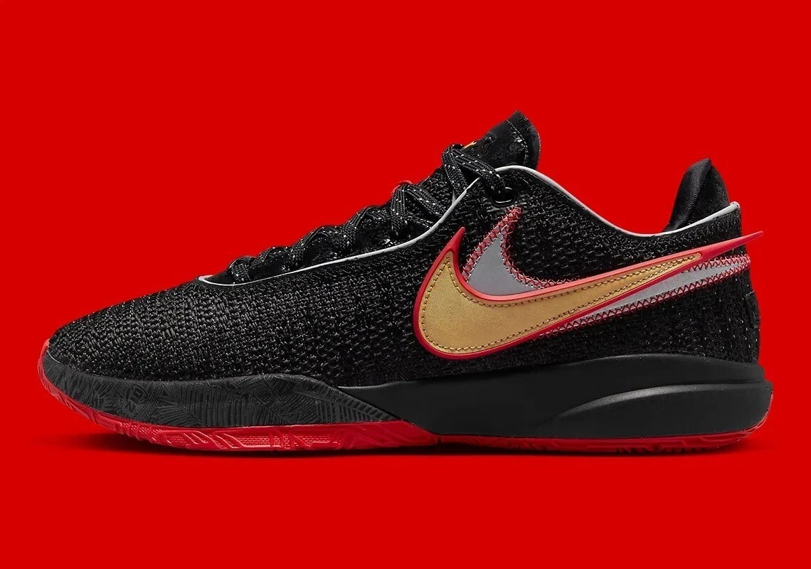 Nike Lebron 20 'Miami Heat' Black University Red Sneakers DJ5423-001 Mens Size Nike Lebron 20 'Miami Heat' Black University Red Sneakers DJ5423-001 Mens Size