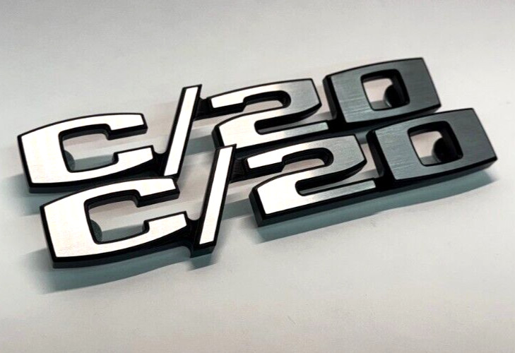 1967-1972 C20 Chevrolet Chevy GMC Truck Fender Emblem Badge Custom Billet C/20