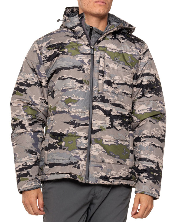 BROWNING New $229 Mens Size Large Primaloft Silver Camo Jacket Hooded Hunting BROWNING New $229 Mens Size Large Primaloft Silver Camo Jacket Hooded Hunting