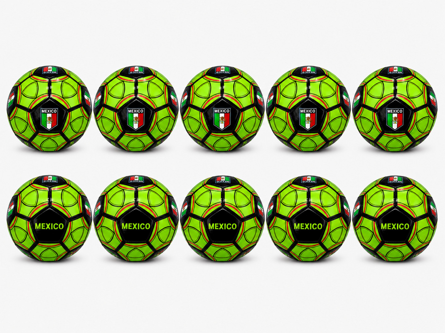 Wholesale Lot 2026 World Cup Country Flag Mexico Soccer Ball Size 5 x 10pcs Wholesale Lot 2026 World Cup Country Flag Mexico Soccer Ball Size 5 x 10pcs