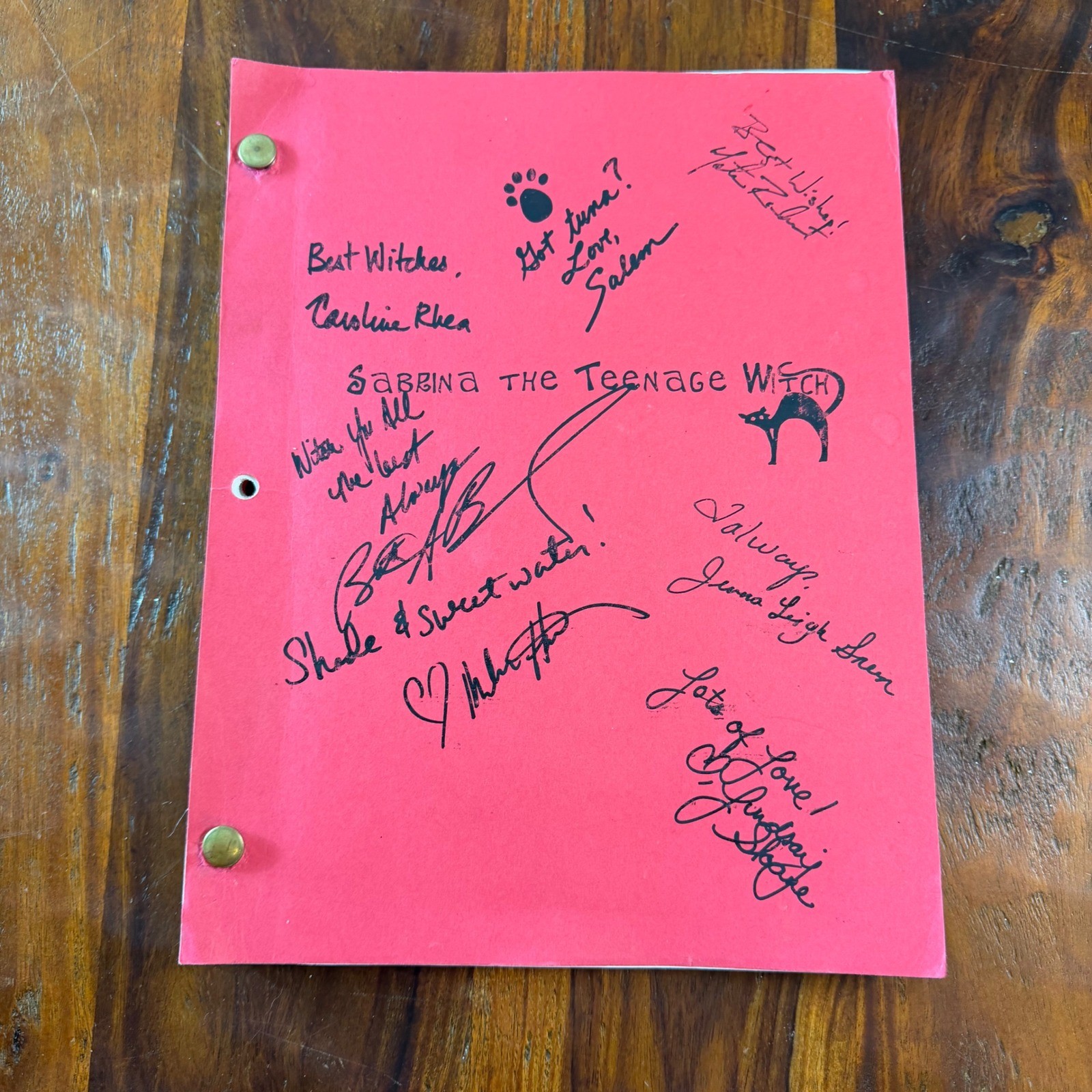 Sabrina the Teenage Witch Signed Script The Long and Winding Shortcut 1999 TV
