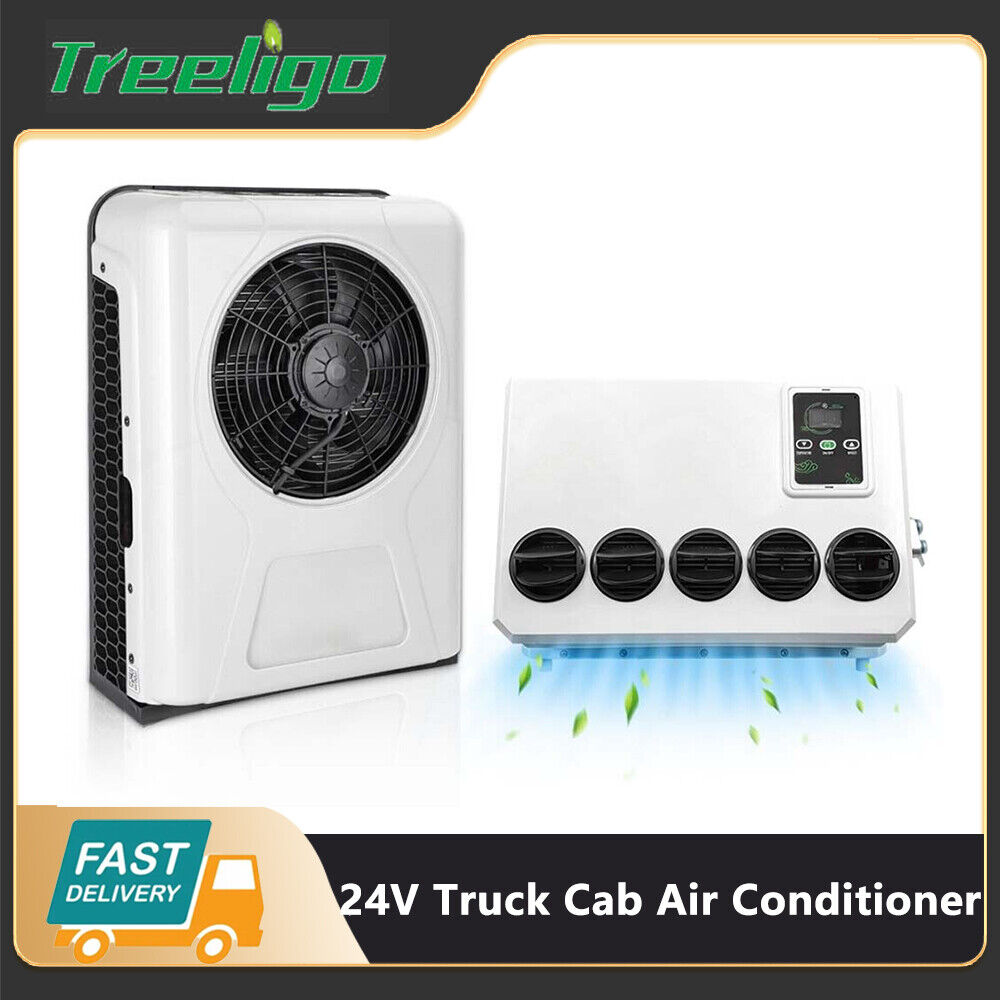 24V 8800 BTU Split Air Conditioner Truck Cab AC For Semi Trucks Bus RV Caravan