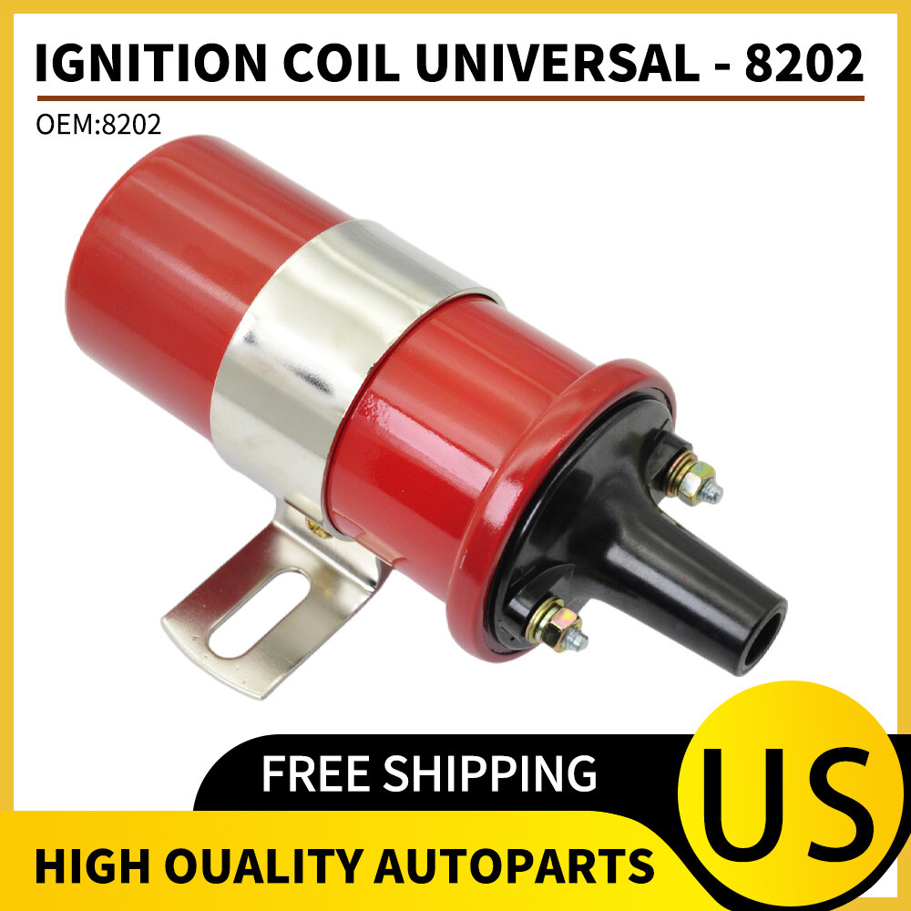 Universal Ignition Coil Blaster 2 Red 8mH 45,000 Volts 100:1 Ratio 8202 USA Universal Ignition Coil Blaster 2 Red 8mH 45,000 Volts 100:1 Ratio 8202 USA