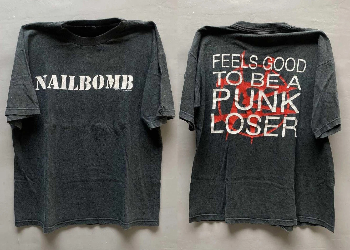 2 Sides Nailbomb Band Feels Good Classic Black Tee Shirt Unisex S-5XL LI191