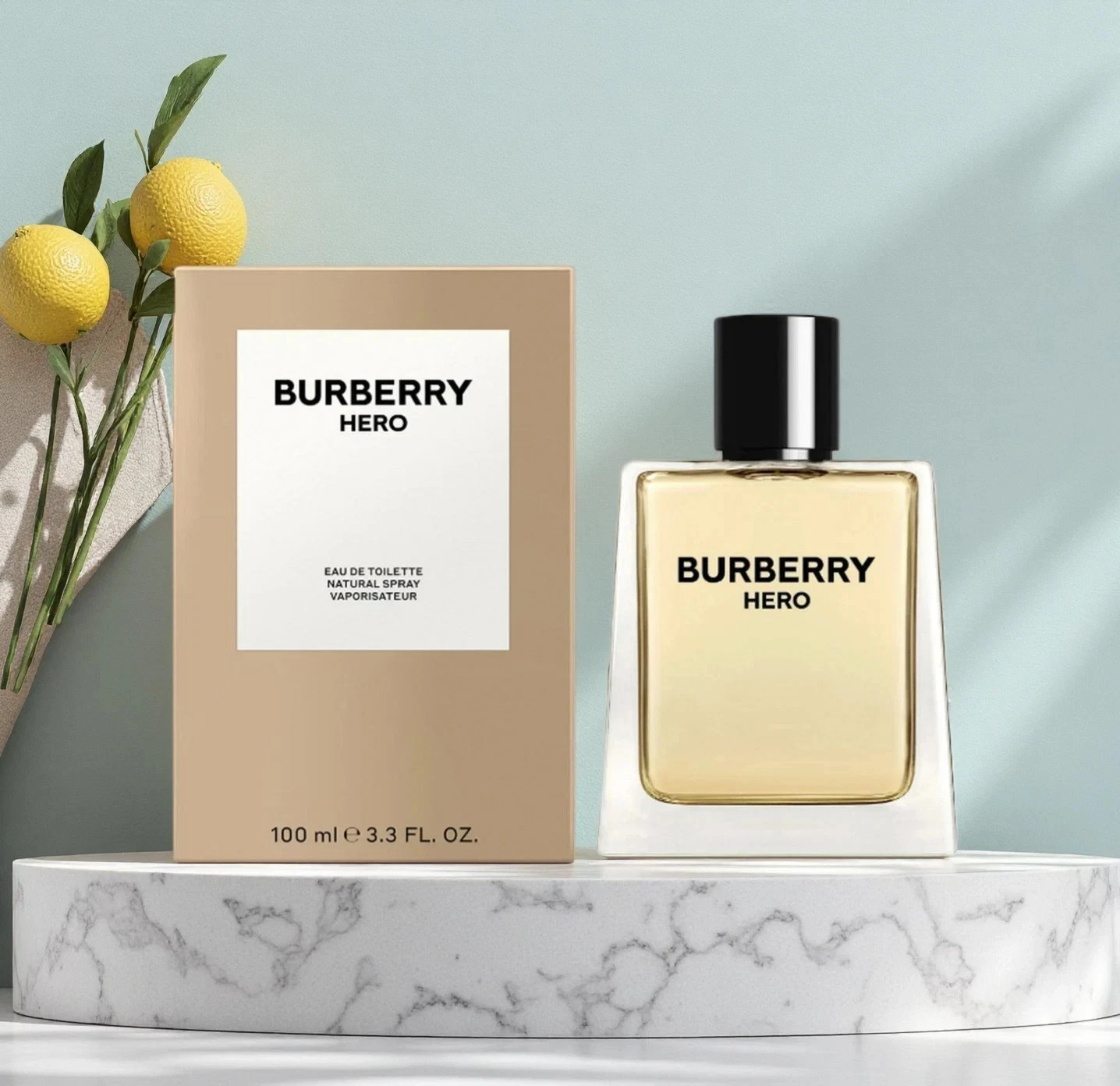 New Burberry Hero 3.3 oz/100 ml EDT Cologne for Men Spray Sealed New Box