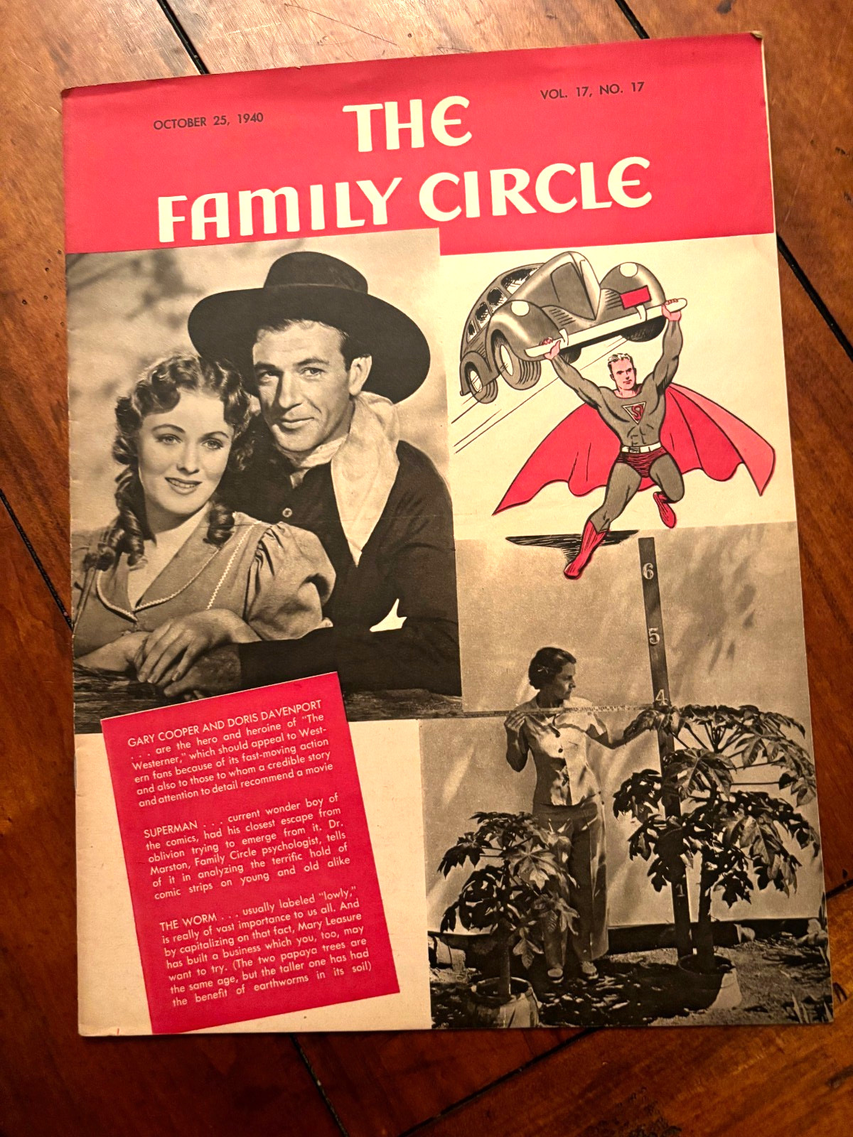 Family Circle October 25, 1940 Superman on cover + early Siegel & Shuster photos Family Circle October 25, 1940 Superman on cover + early Siegel & Shuster photos