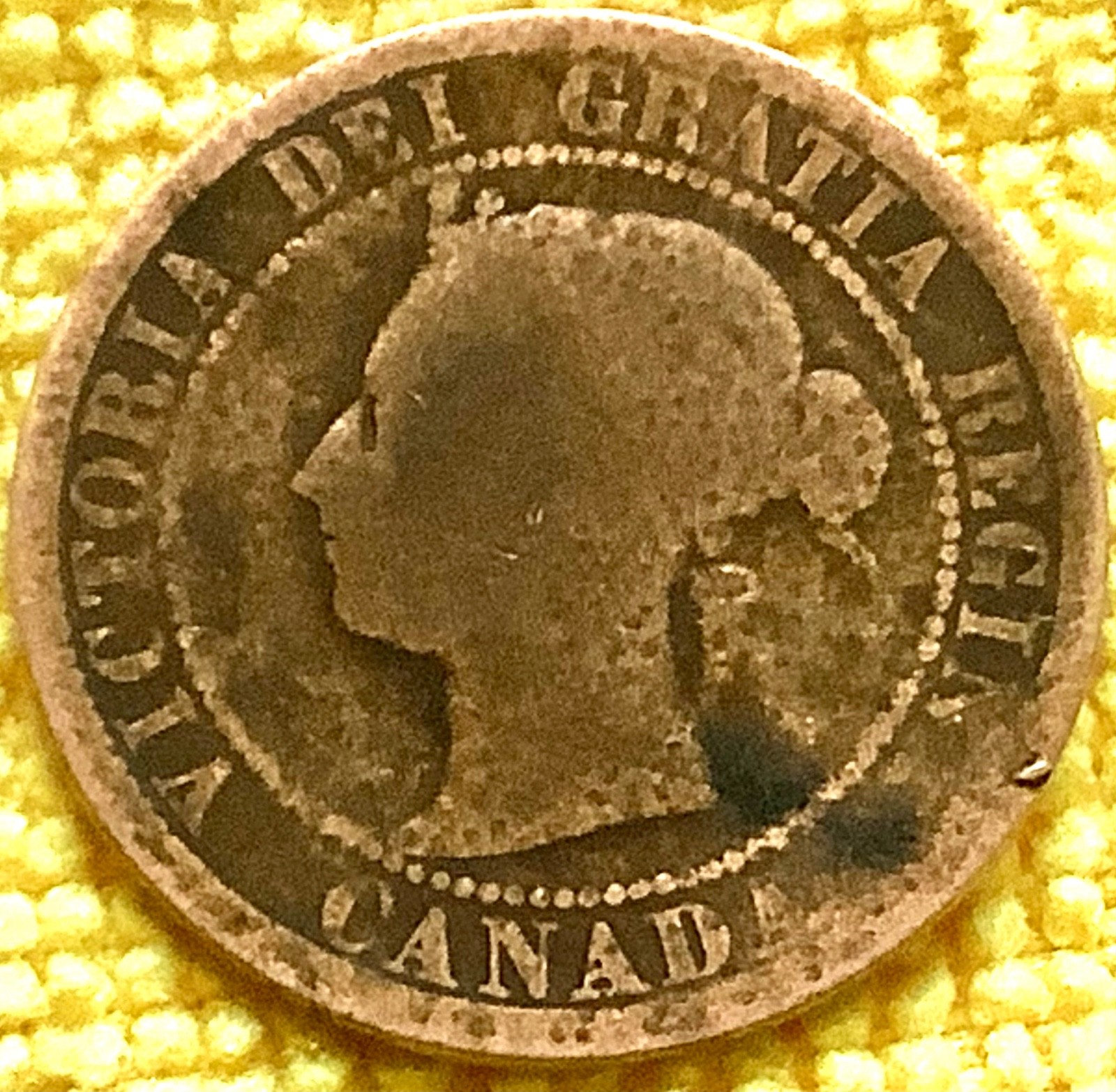 1886 Canada Large Cent Coin Queen Victoria KM 7 1886 Canada Large Cent Coin Queen Victoria KM 7