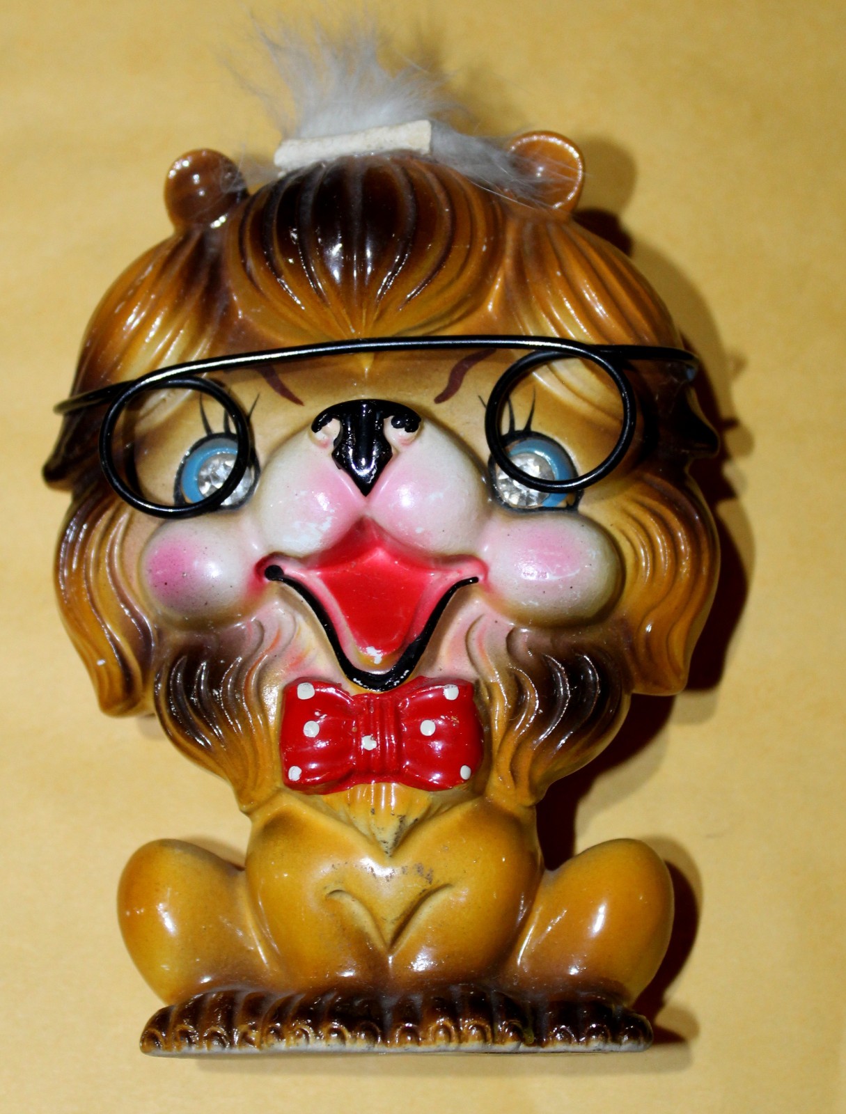 Vintage Flat Face Lion Japan Ucagco Label Vintage Flat Face Lion Japan Ucagco Label