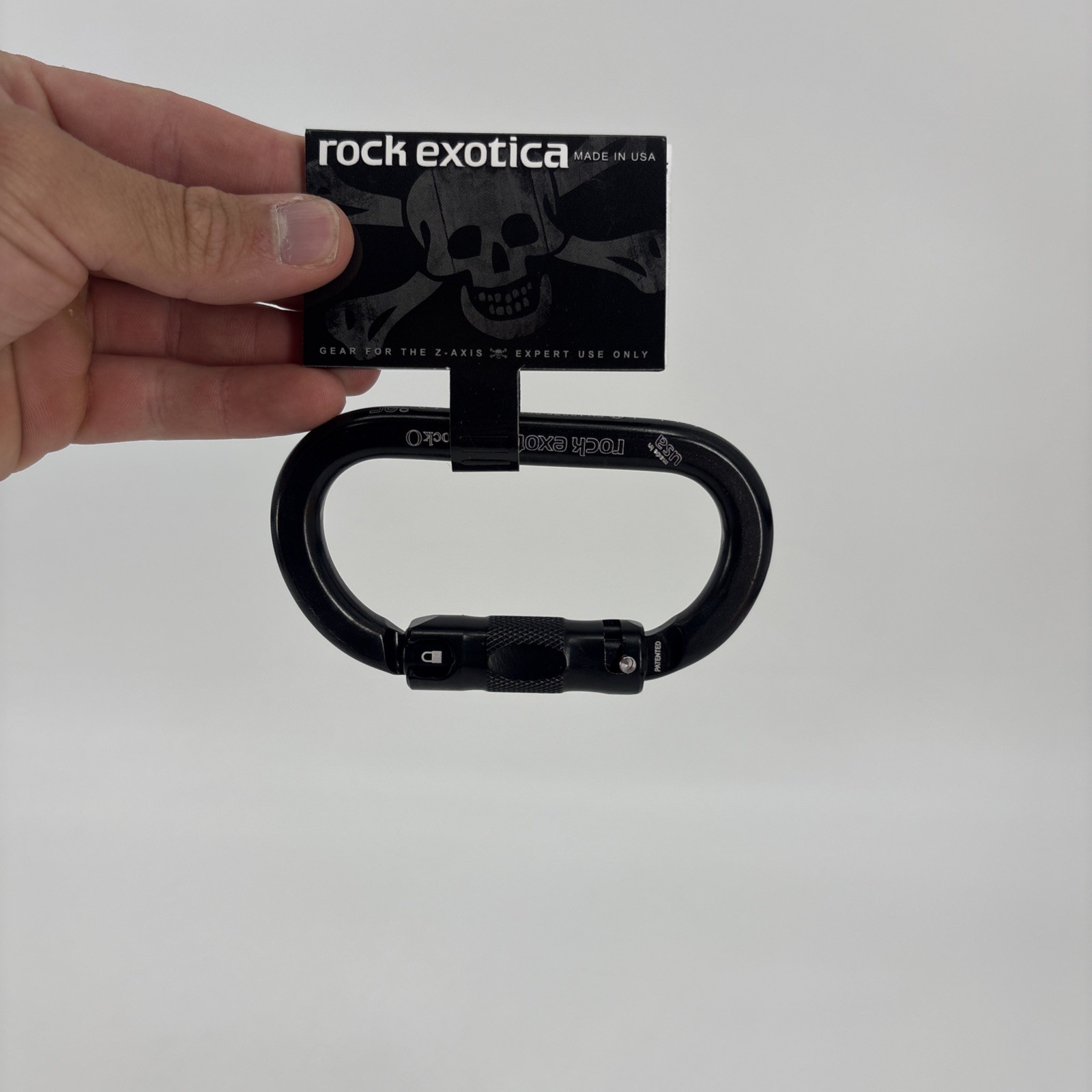 Rock Exotica RockO Auto-Lock (3-Stage) Oval Shape Carabiner Black C3-A-B Rock Exotica RockO Auto-Lock (3-Stage) Oval Shape Carabiner Black C3-A-B