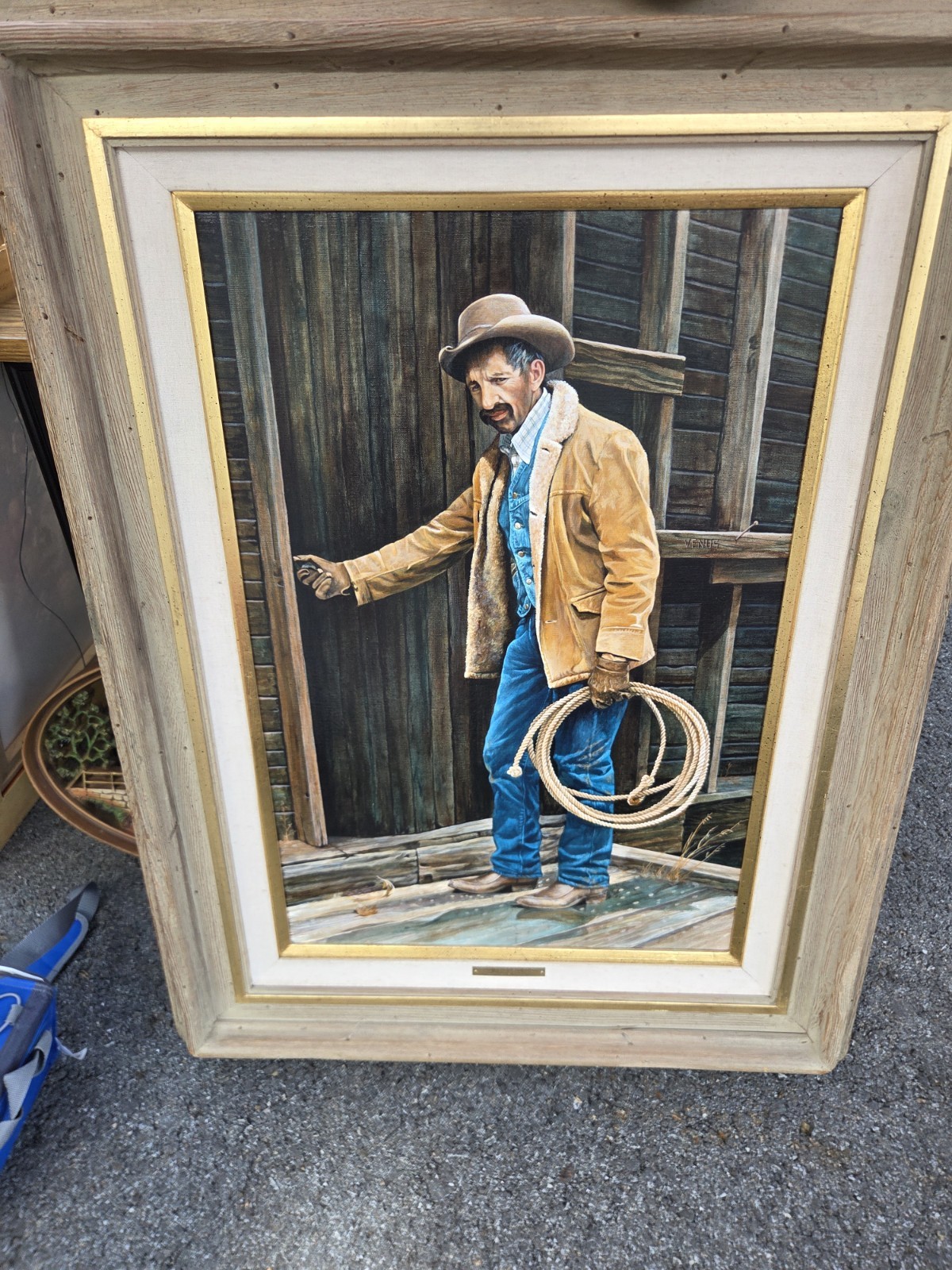 Joseph Joe S Venus Listed Western Artist Oil on Canvas Painting Cowboy Joseph Joe S Venus Listed Western Artist Oil on Canvas Painting Cowboy