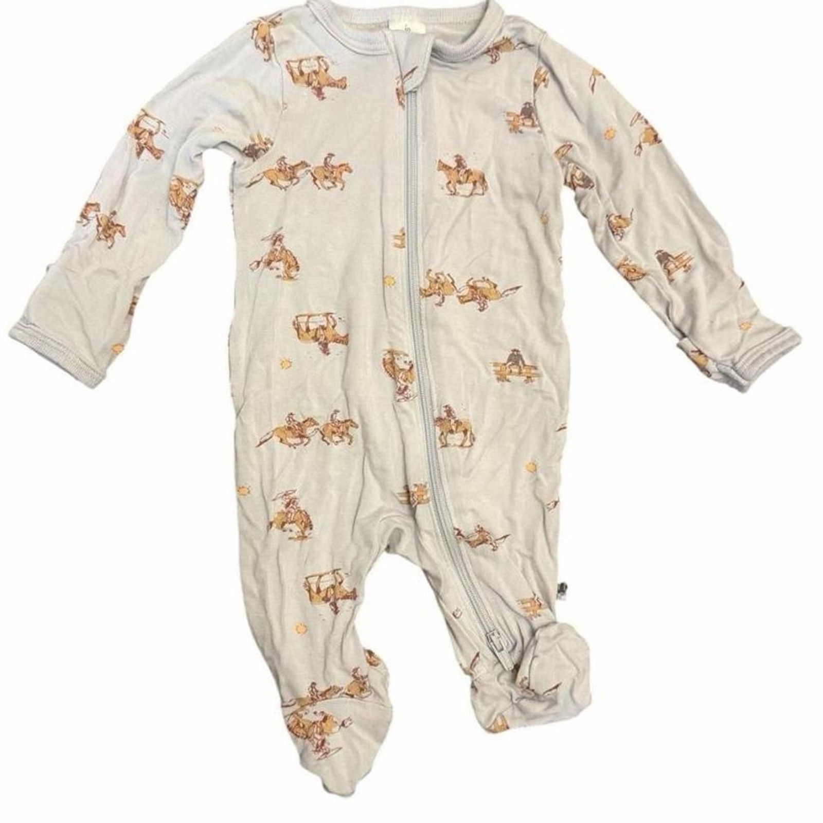 Modern Moments by Gerber baby sleeper with horse print Modern Moments by Gerber baby sleeper with horse print