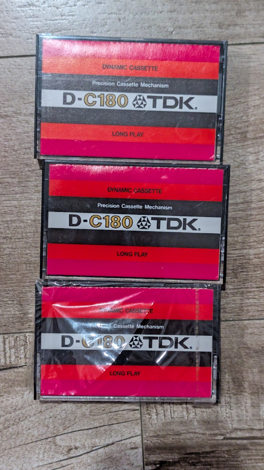 Lot Of 3 TDK D-C180 Long Play Blank Audio Cassette Tape 1977 Open Never Used Lot Of 3 TDK D-C180 Long Play Blank Audio Cassette Tape 1977 Open Never Used