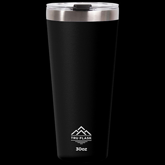 Tru Flask Insulated Tumbler (Black, 30oz)