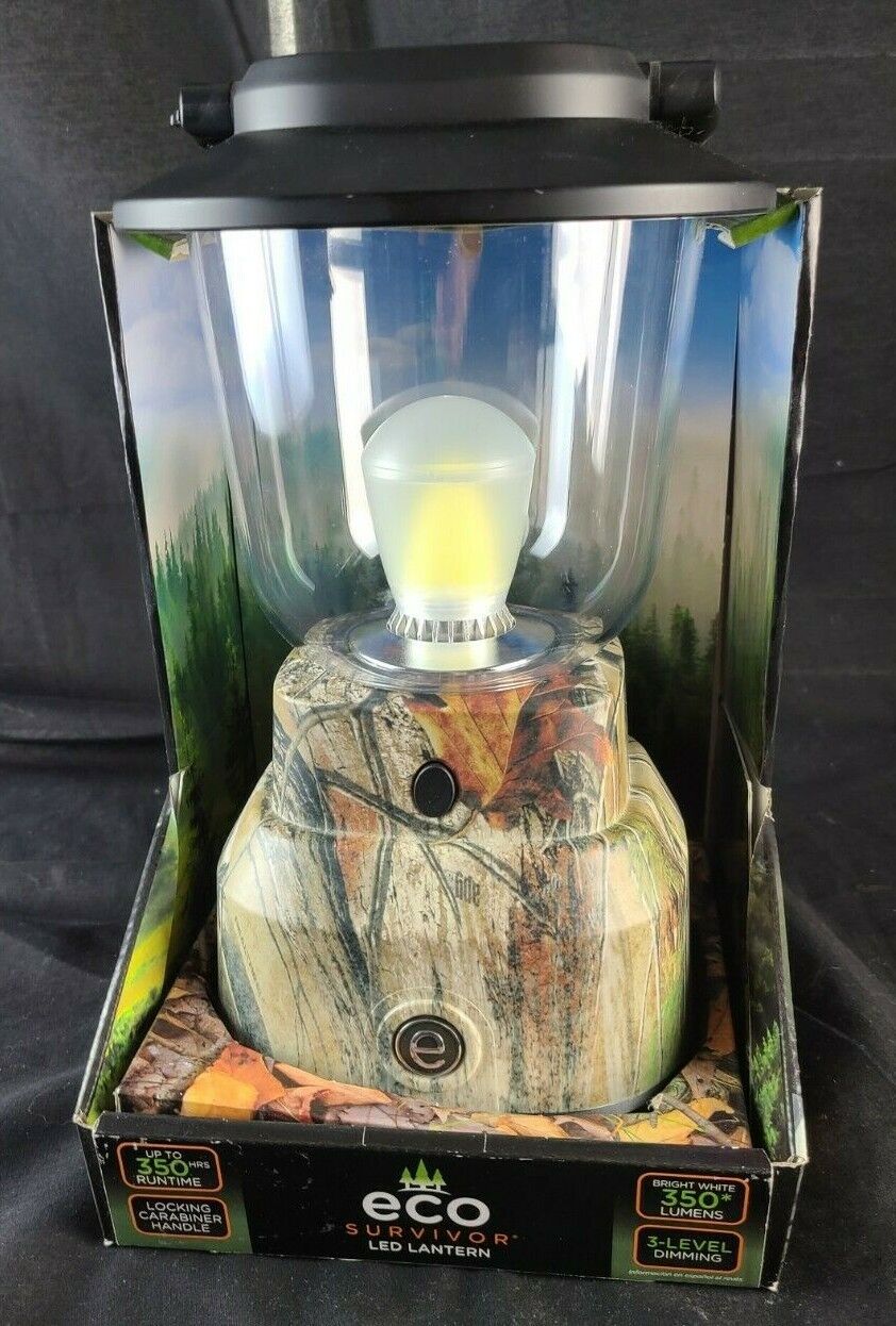 EcoSurvivor Portable LED Lantern, Green Camouflage Finish
