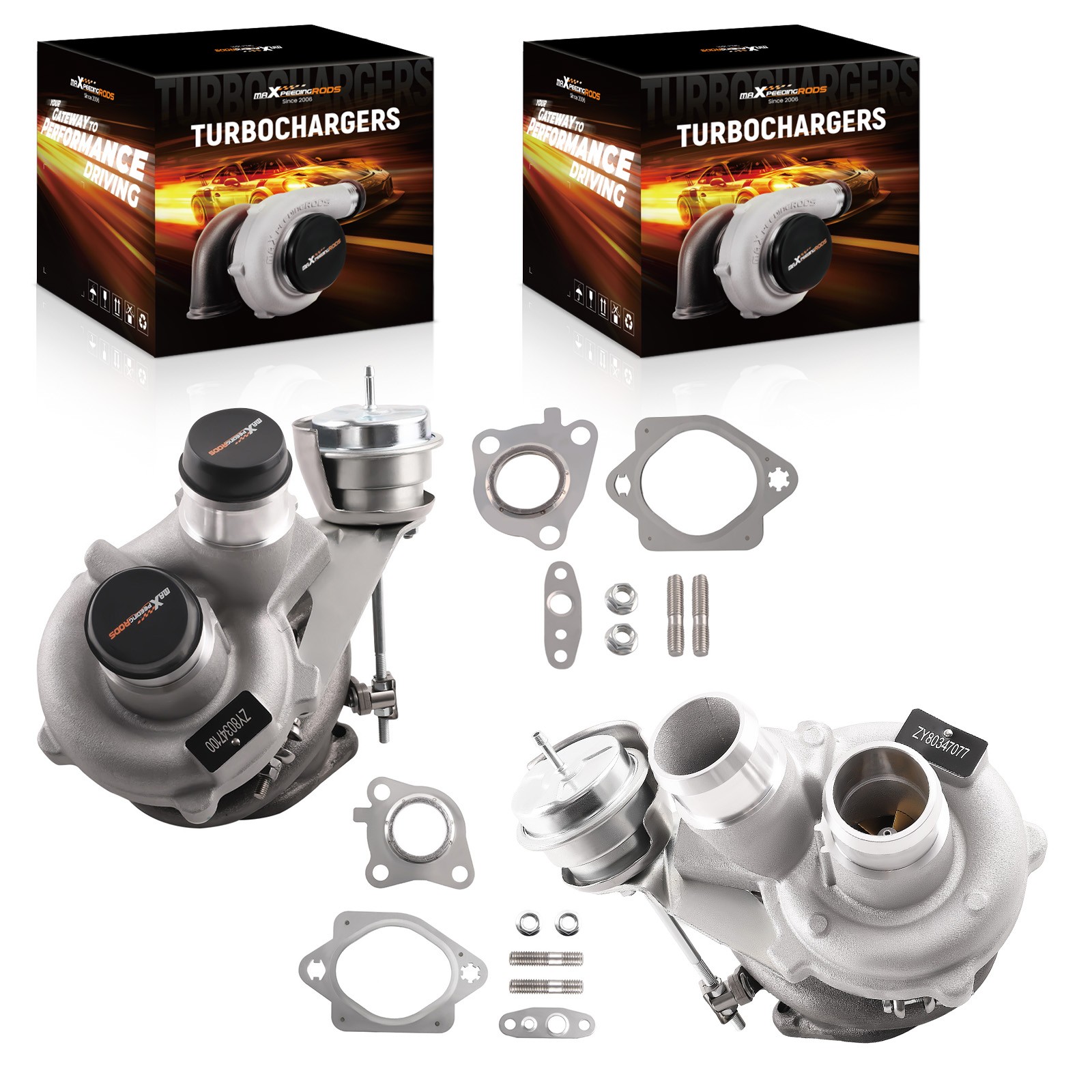 Pair Upgraded Billet Turbos for Ford 3.5L F-150 Ecoboost 2013 2014 2015 2016
