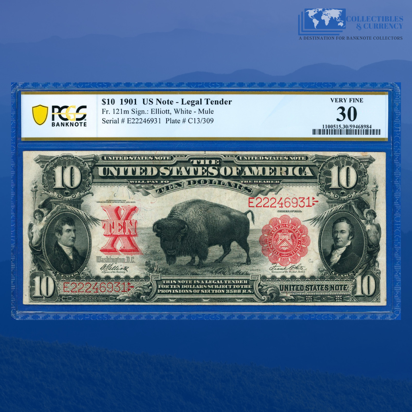 Fr.121m 1901 $10 Ten Dollars \ Fr.121m 1901 $10 Ten Dollars \