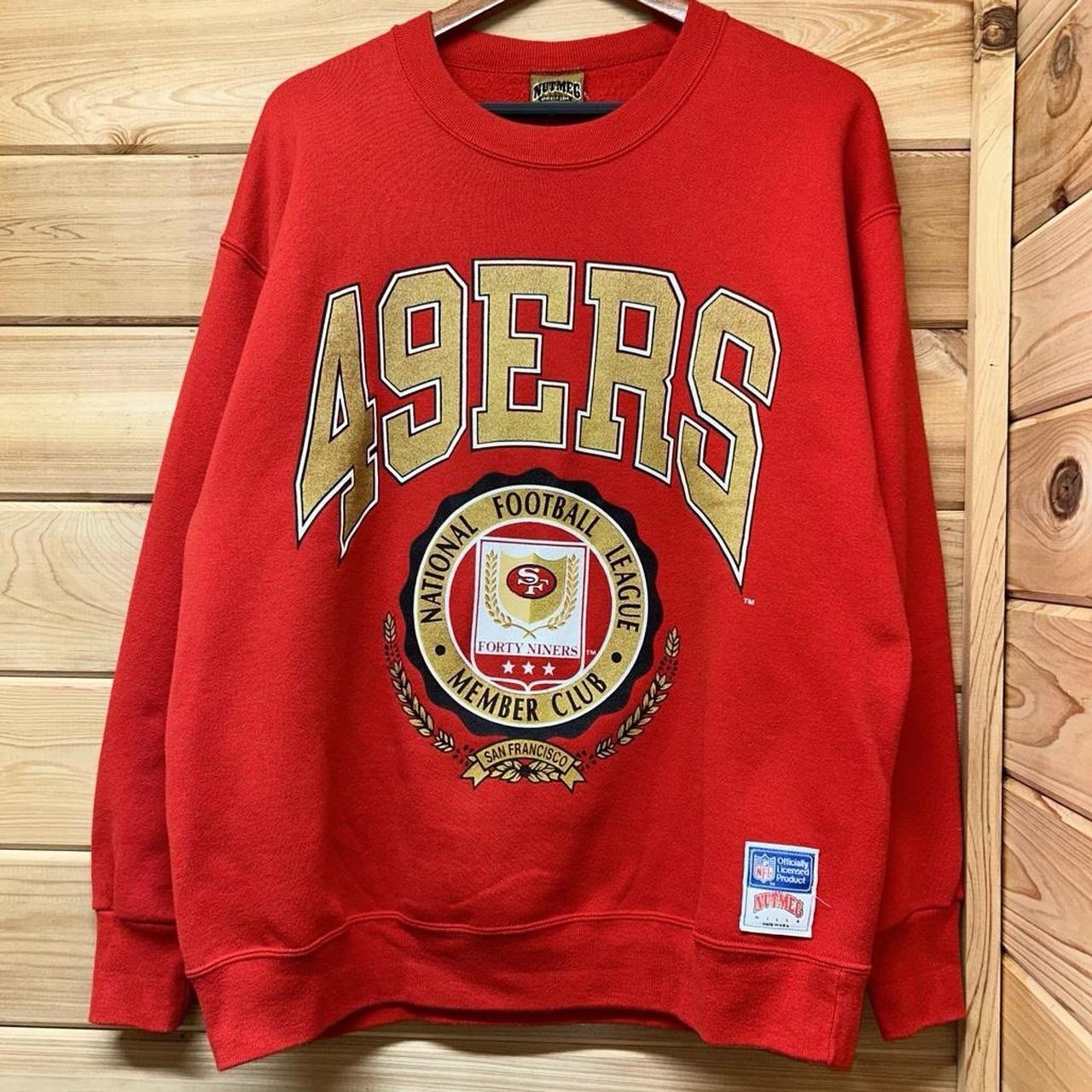 Vintage San Francisco 49ers NFL Nutmeg Crewneck Sweatshirt Sportswear 90s Sz XL Vintage San Francisco 49ers NFL Nutmeg Crewneck Sweatshirt Sportswear 90s Sz XL