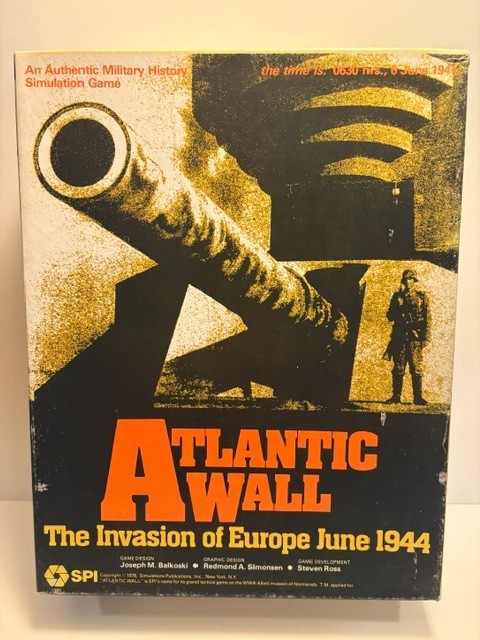 Atlantic Wall, SPI Games, Soap Box, Mostly Unpunched Atlantic Wall, SPI Games, Soap Box, Mostly Unpunched