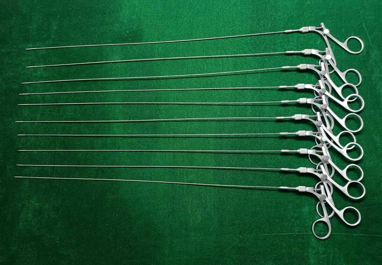 10pc Hysterocopic Semi Rigid Scssor/Alligator 5FR 40cm surcal Instrents -DDP USA
