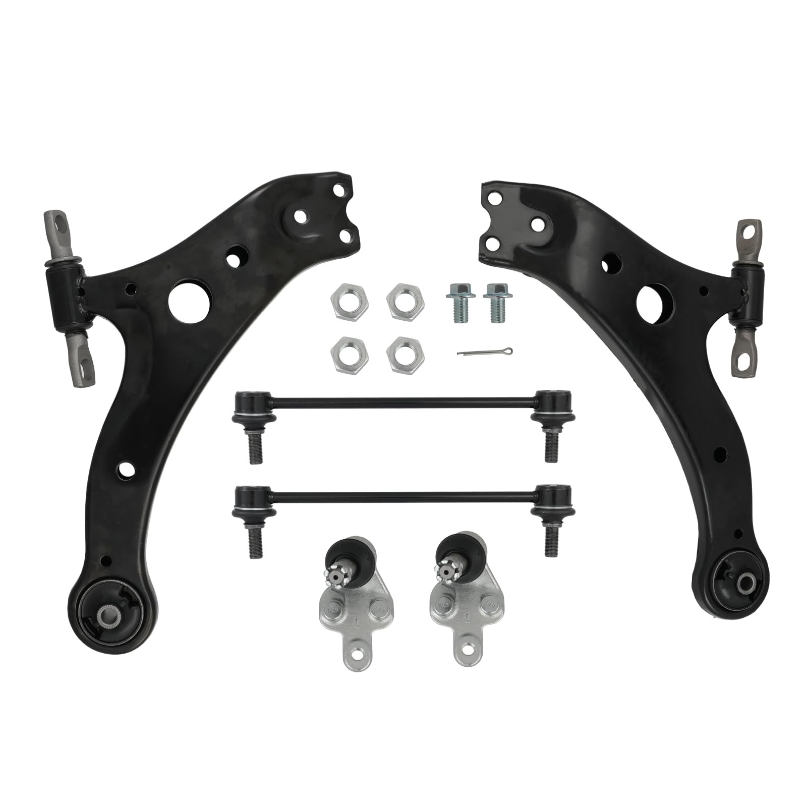 6pcs Front Lower Control Arm Ball Joint Sway Bar for Camry 2007-2017