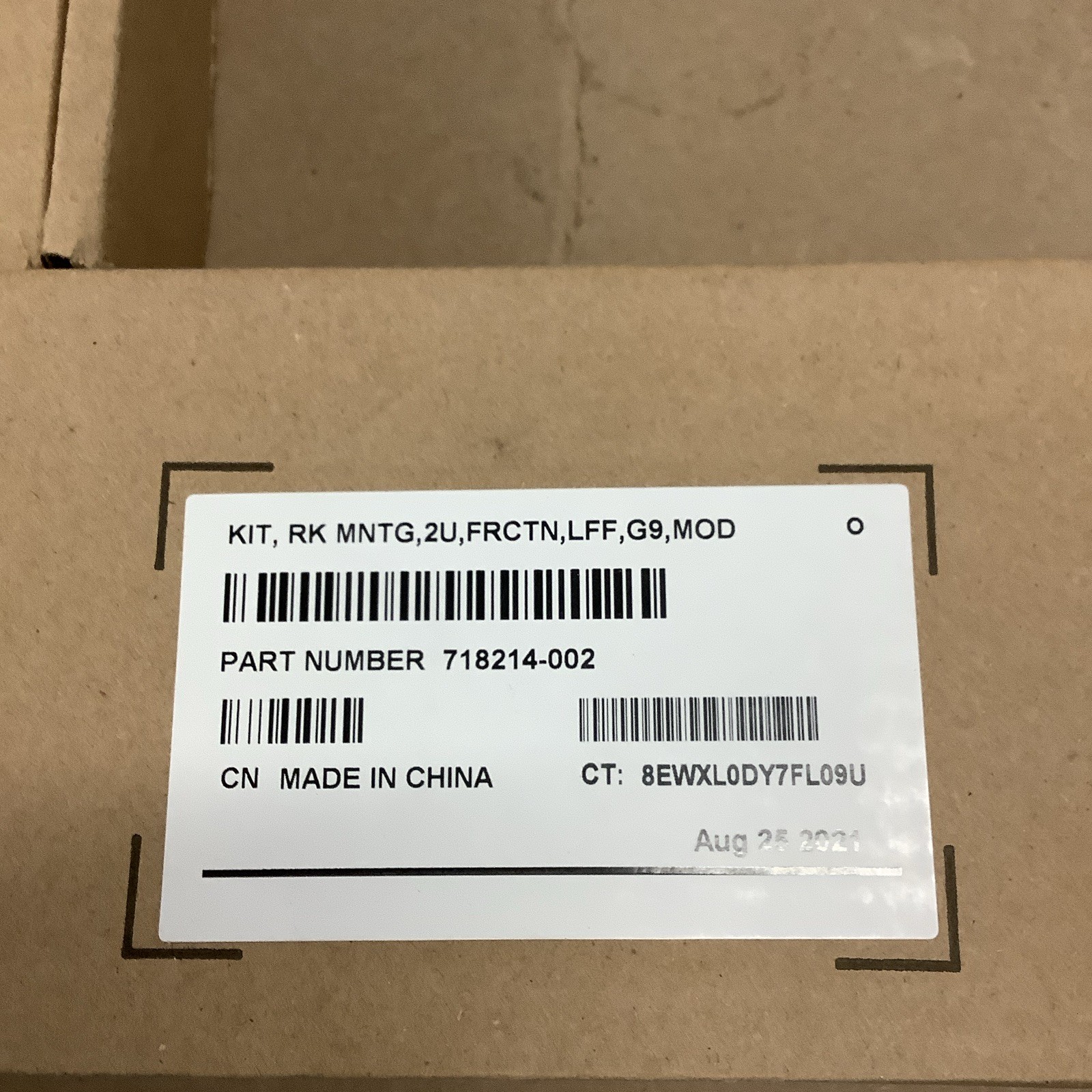 NEW HP DL380 G9 G10 2U LFF Complete Server Rail Kit - 733662-B21 718214-002