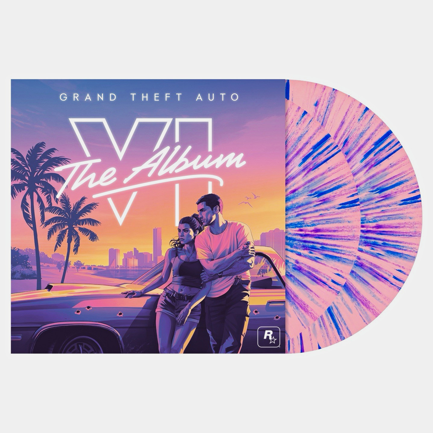 PRESALE Grand Theft Auto VI The Album Colored Vinyl Pink/Blue Soundtrack