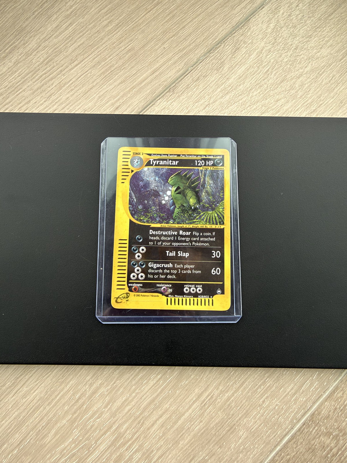 Tyranitar H28/H32 Aquapolis Holo Rare WOTC 2003 eReader Vintage Pokemon Card