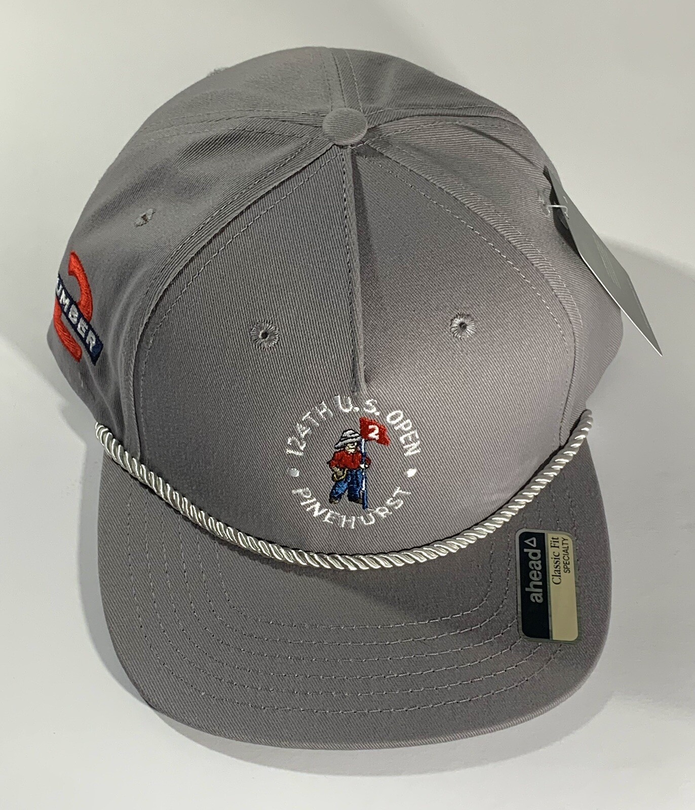 2024 US Open golf Hat Pinehurst grey with rope classic fit Ahead pga new