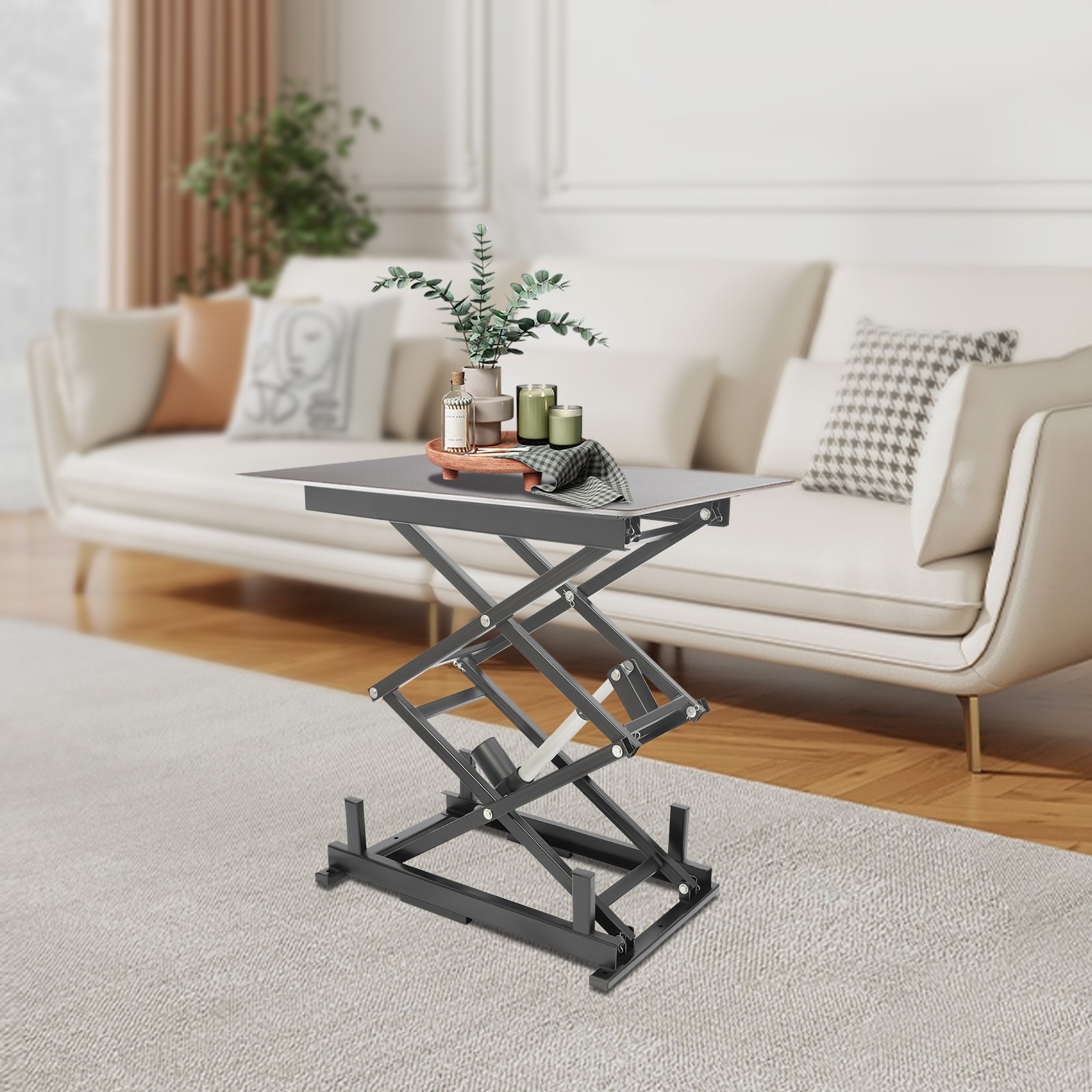 Electric Scissor Lift Table For Material Handling And Transportation With Remote