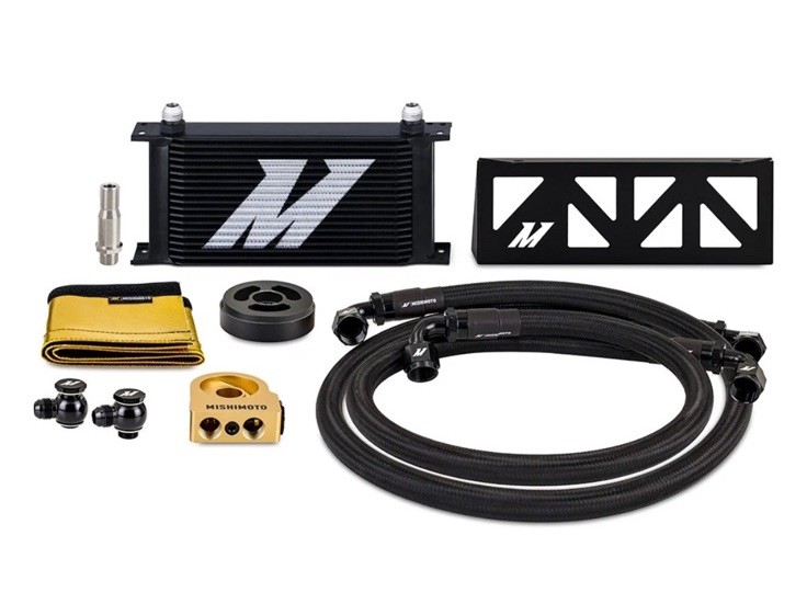 Mishimoto Oil Cooler, Fits Subaru BRZ/Toyota GR86 2022+, Thermostatic, Black Mishimoto Oil Cooler, Fits Subaru BRZ/Toyota GR86 2022+, Thermostatic, Black