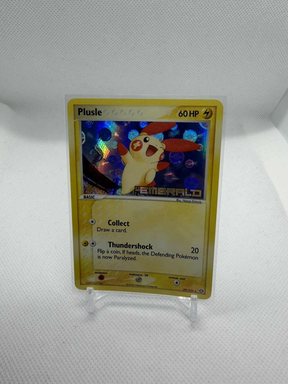 Pokemon Card - Plusle EX Emerald 39/106 Reverse Holo Uncommon Stamped #39 Rare Pokemon Card - Plusle EX Emerald 39/106 Reverse Holo Uncommon Stamped #39 Rare