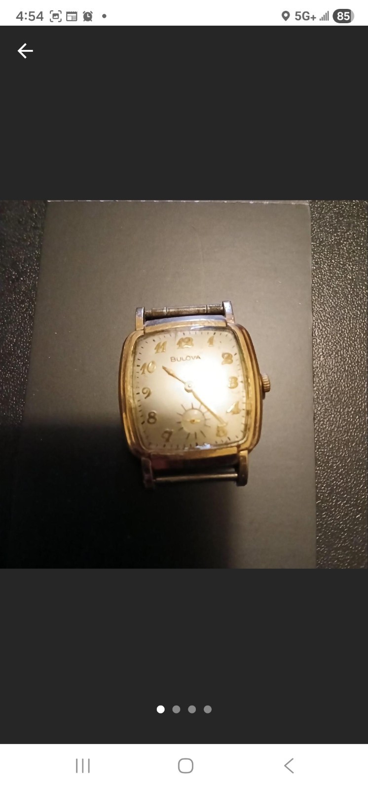 VINTAGE 1940s ART DECO BULOVA 10K GOLD 21 Jewel Manual Works and Stop VINTAGE 1940s ART DECO BULOVA 10K GOLD 21 Jewel Manual Works and Stop
