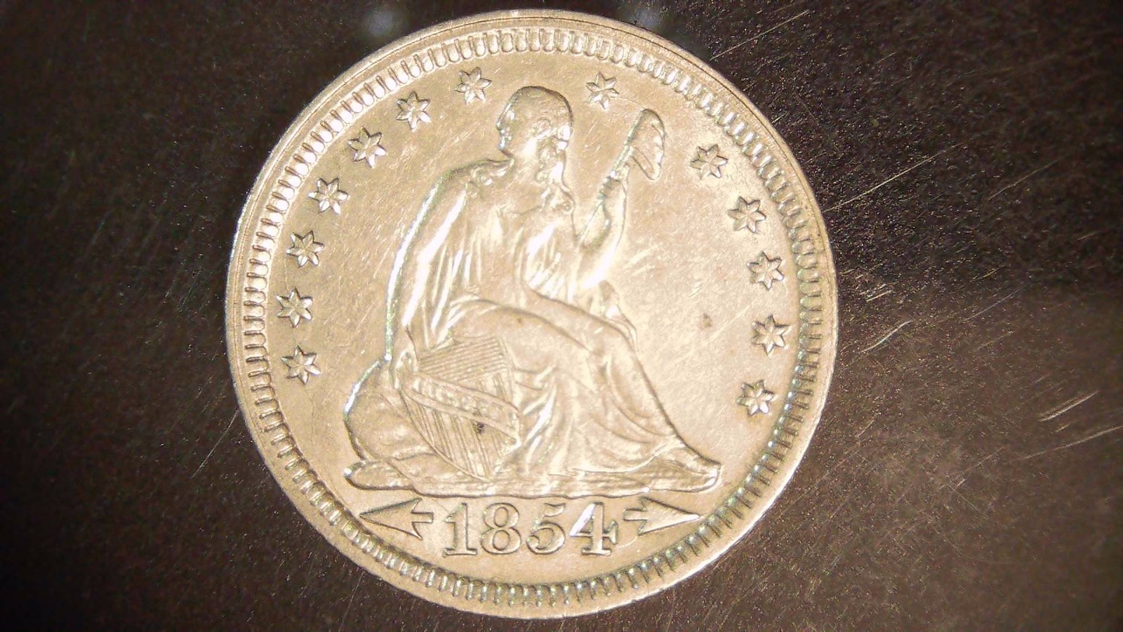 1854-P Seated Liberty Quarter with Arrows No Rays 25C NICE DETAILS Great Coin 1854-P Seated Liberty Quarter with Arrows No Rays 25C NICE DETAILS Great Coin