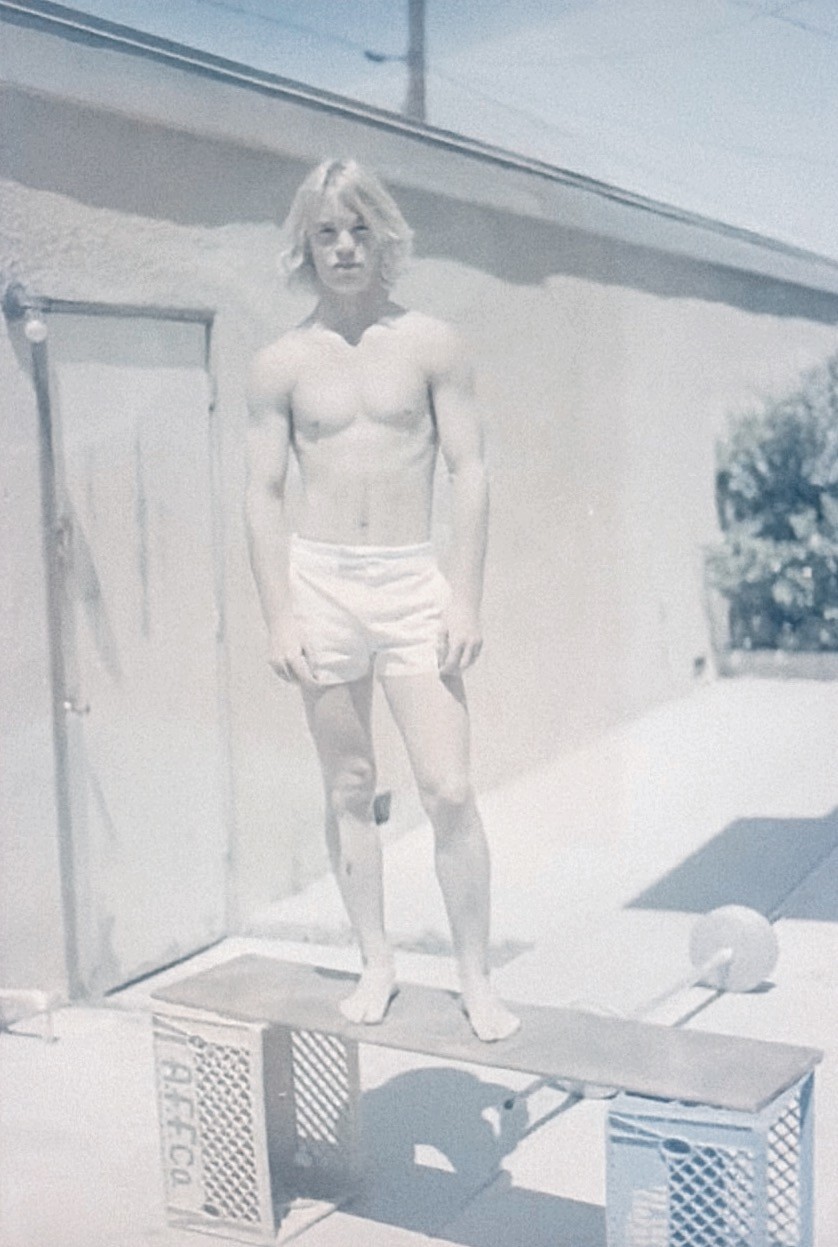 1970s Young Man Ready For Swim Style Fashion Vintage 35mm Negative 1970s Young Man Ready For Swim Style Fashion Vintage 35mm Negative