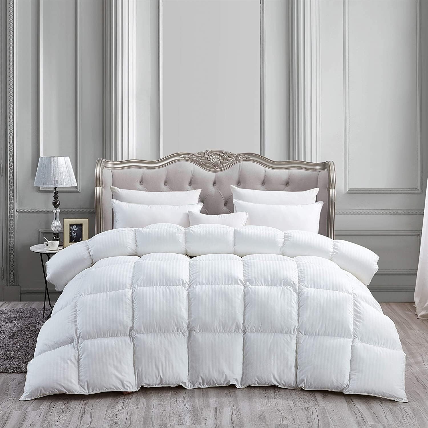 Luxurious Heavy Full/Queen Size Siberian Goose Down Comforter All-Season Duvet I
