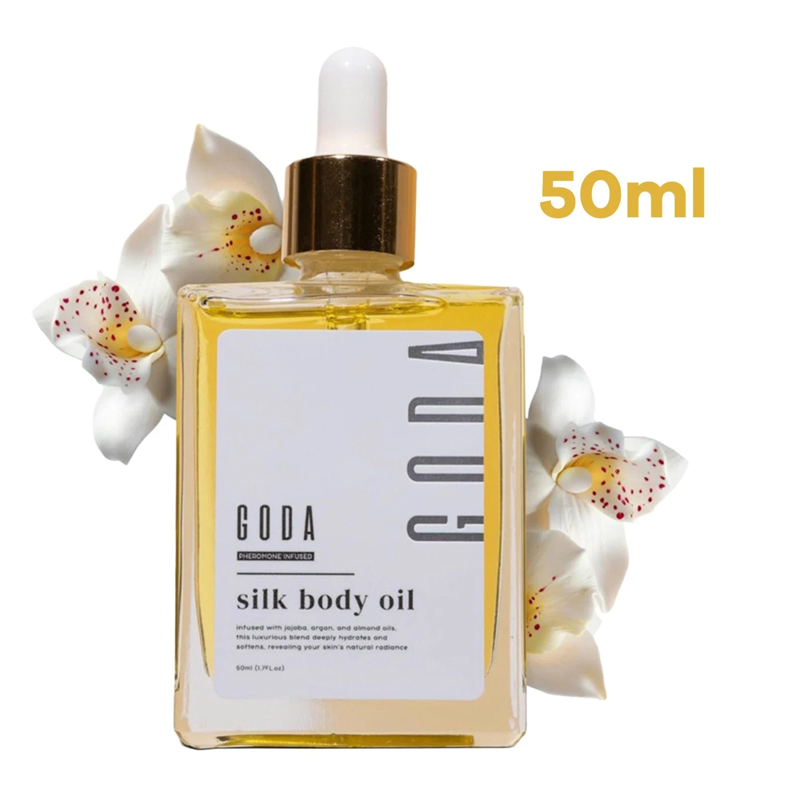 Silk Body Oil Women Firming Anti Aging Moisturizer Formula Shower Oil 1.7oz