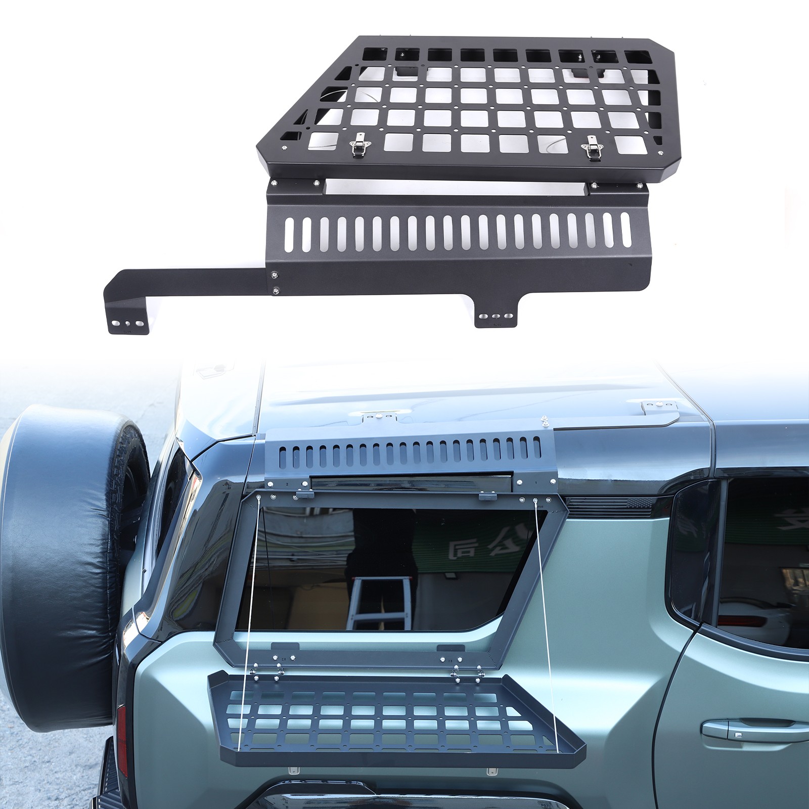 Fits Hummer EV 2024-2026 Car Trunk Organizer Cargo Luggage Rack Storage Shelf US