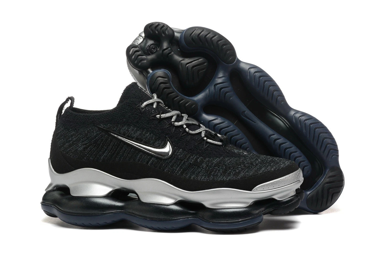 NEW Nike Air Max Scorpion FK Flyknit 2022 Black silver Men Shoes NEW Nike Air Max Scorpion FK Flyknit 2022 Black silver Men Shoes