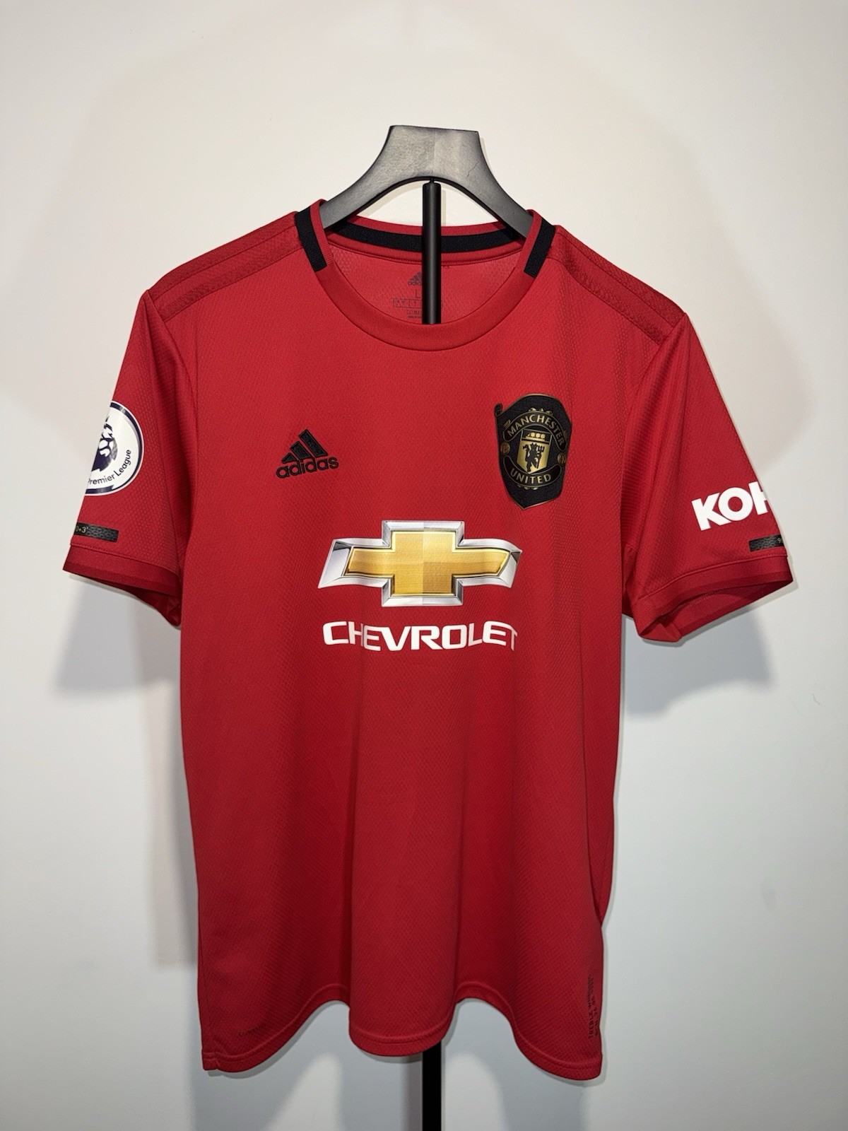 adidas Manchester United Rashford #10 Soccer Jersey Men’s L Red/Black